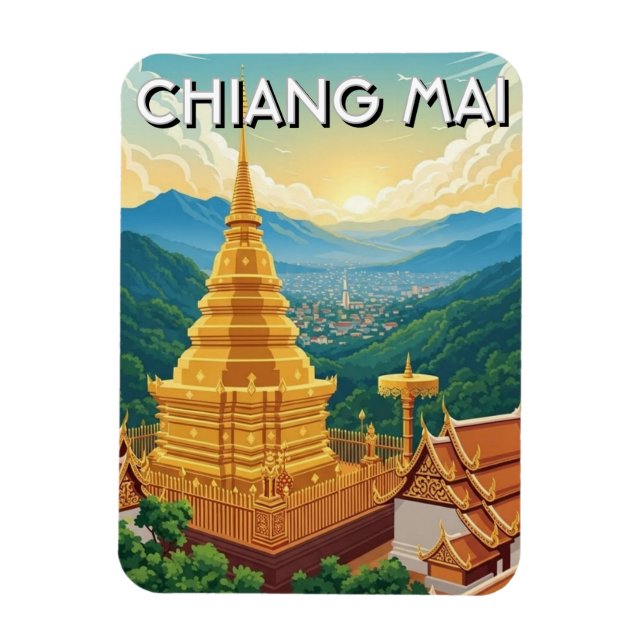 Íman Wat Phrathat Doi Suthep Chiang Mai Tailândia (Vertical)