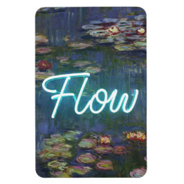 Íman Water Lilies Remix – Neon “FLOW” Wall Art & Gifts