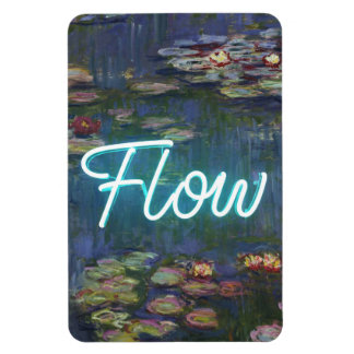 Íman Water Lilies Remix – Neon “FLOW” Wall Art & Gifts