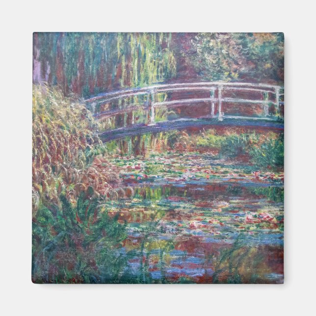 Íman Water Lily Pond (Harmonie Rosa, Monet) (Frente)