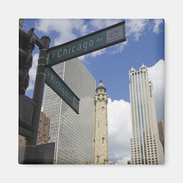 Íman Water Tower, Chicago, Illinois, EUA (Frente)