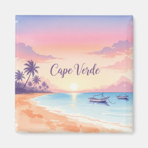 Íman Watercolor Cabo Verde Sunset