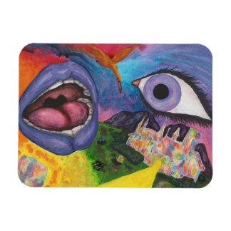 Íman Watercolor Fantasy Dimensões Mulher Superreal