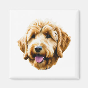 Íman Watercolor Goldendoodle