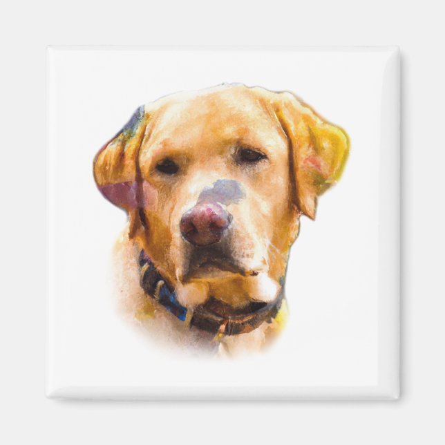 Íman Watercolor Labrador Retriever (Frente)