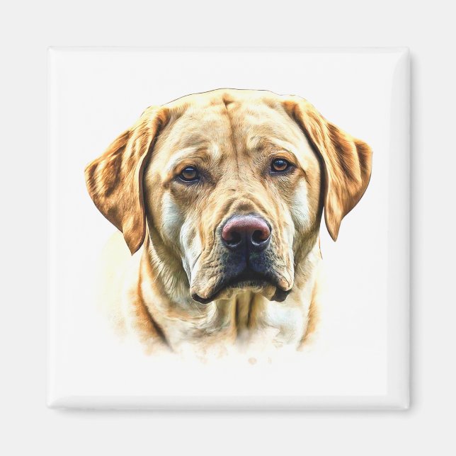 Íman Watercolor Labrador Retriever (Frente)