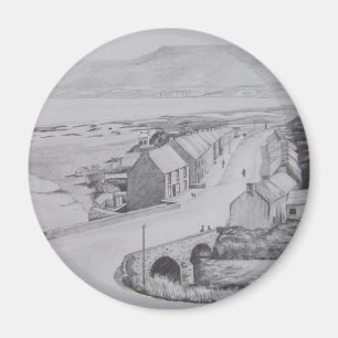 Íman Waterfoot, desenho de lápis de Antrim do condado