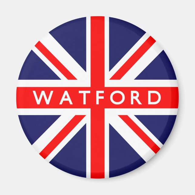 Íman Watford UK Flag (Frente)