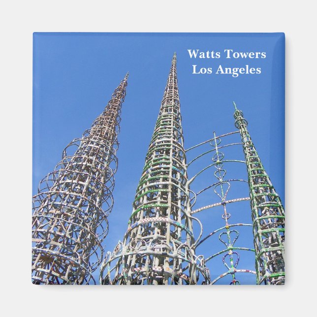 Íman Watts Towers/Los Angeles Magnet! (Frente)