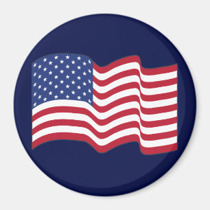 Íman Waving American Flag Magnet Gift