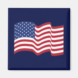 Íman Waving American Flag Magnet Gift