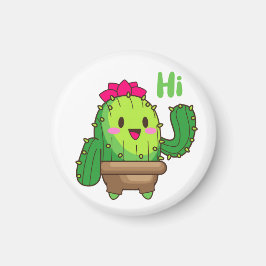 Íman Waving Cactus Magnet – Friendly Plant Face