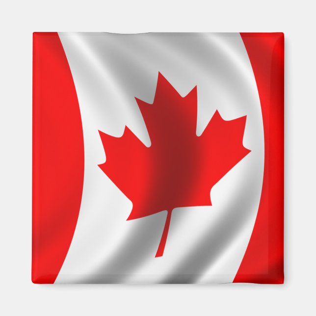 Íman Waving Canadian Flag (Frente)