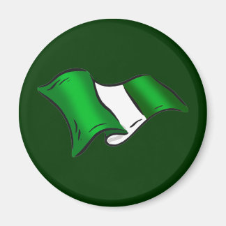 Íman Wavy Nigerian flag para admiradores da Nigéria