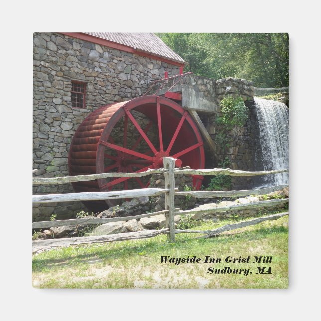 Íman Wayside Inn Grist Mill, MÃES Sudbury (Frente)