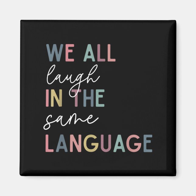 Íman We All Laugh In The Same Language, English Languag (Frente)