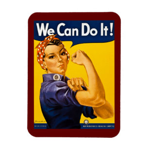 Íman We Can Do It! Rosie the Riveter Vintage WW2