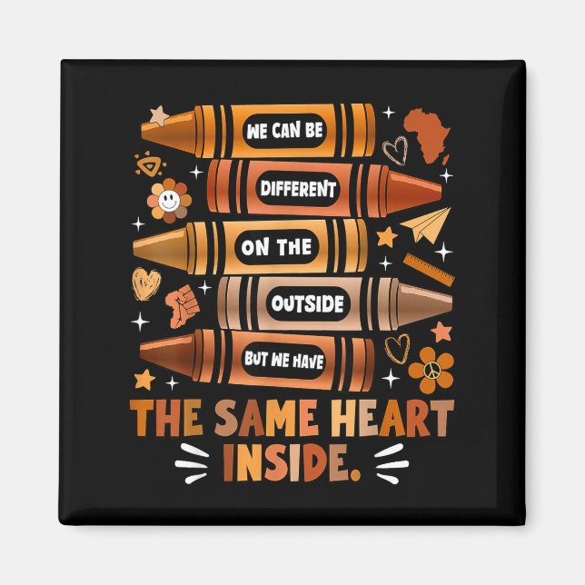 Íman We Have The Same Heart Black History Month African (Frente)