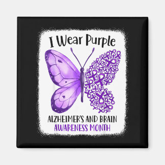 Íman Wear purple alzheimer's and brain awareness month