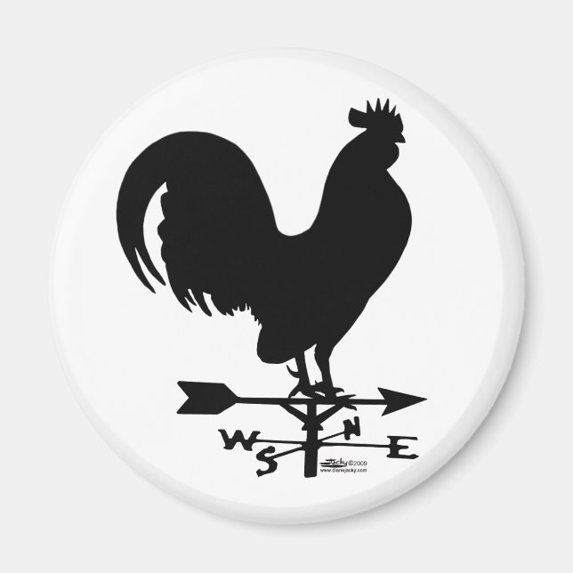 Íman Weathervane Rooster (Frente)