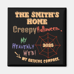 Íman Web de aranha de Halloween Colorida Personalizada