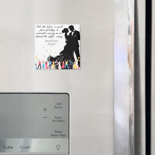 Íman Wedding Custom Favor, Wedding Party Custom Gifts  (In Situ (Fridge))