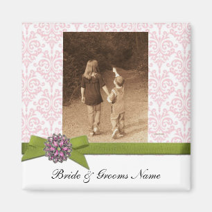 Íman Wedding Photo Magnet Favors Template
