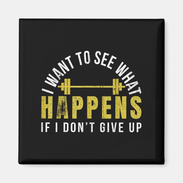 Íman Weightlifting Bodybuilder Muscle Barbell Exercise  (Frente)