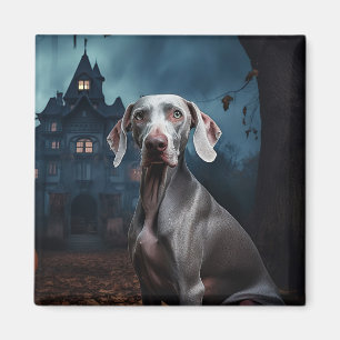 Íman Weimaraner Dia das Bruxas Assustador