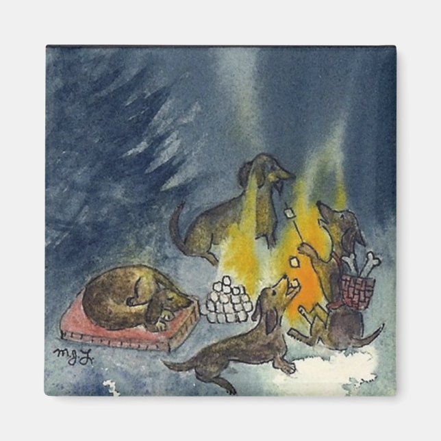 Íman Weiner Dogs Camp Out (Frente)