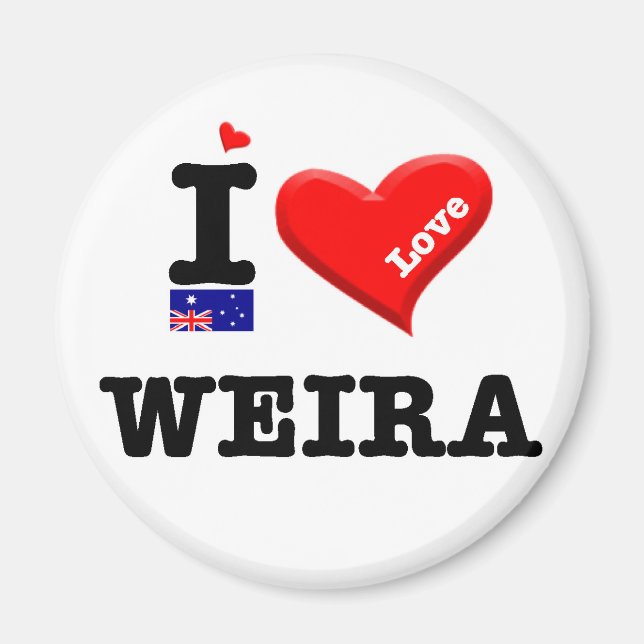 Íman WEIRA - I Love (Frente)