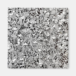 Íman Weird Shapes Detailed Cartoon