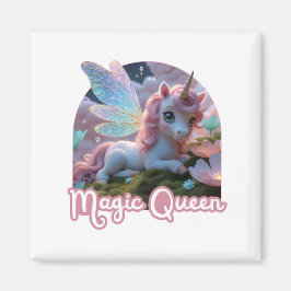 Íman Weißes Einhorn mit Flügeln - Magic Queen