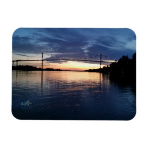 Íman Wellesley Island Bridge Magneto sunset