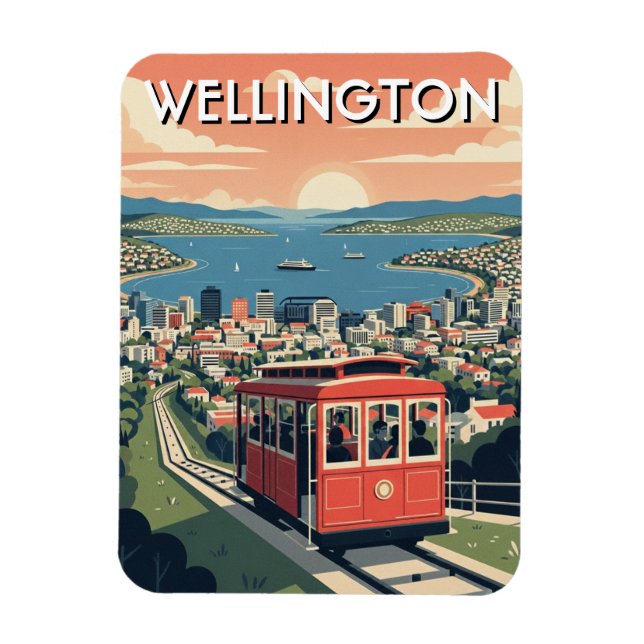 Íman Wellington New Zealand Postcard (Vertical)