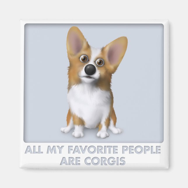 Íman Welsh Corgi 1 Favorito (Frente)