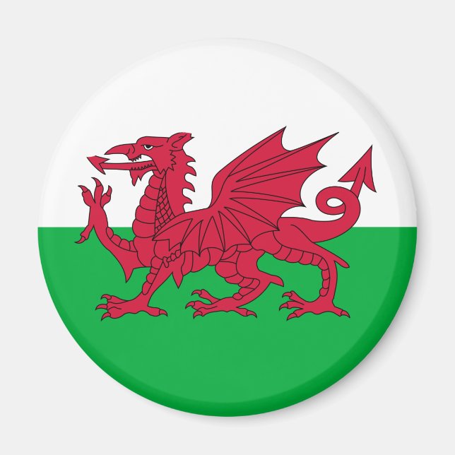 Íman Welsh Flag (País de Gales) (Welsh Dragon) (Frente)
