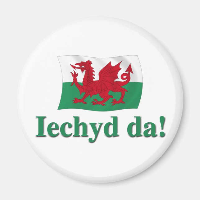 Íman Welsh Iechyd da (Saúde!) (Frente)