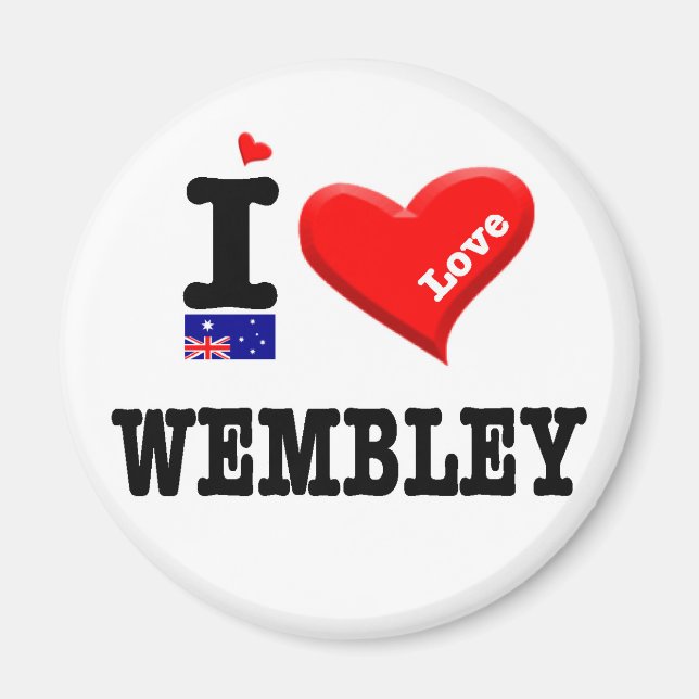 Íman WEMBLEY - Eu Amo (Frente)