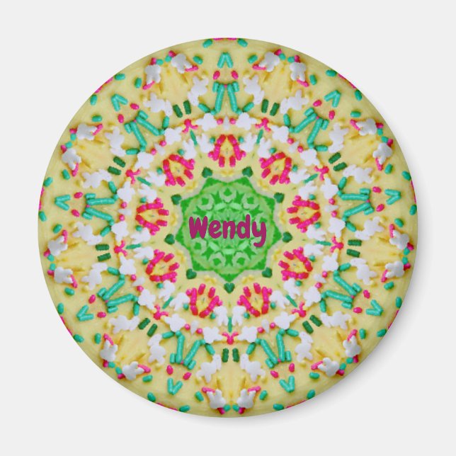 Íman WENDY ~CANDY MAN Padrão Personalizado de Páscoa ~ (Frente)