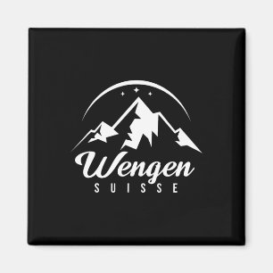 Íman Wengen Suiça Ski Resort Ski Snowboard