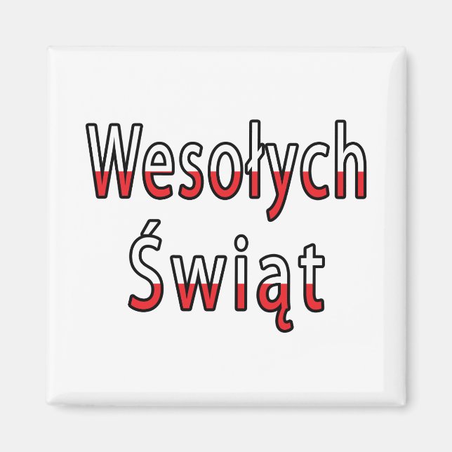 Íman Wesolych Swiat Flag (Frente)