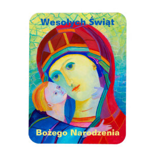 Íman Wesołych Świąt Merry Christmas Gift polonês
