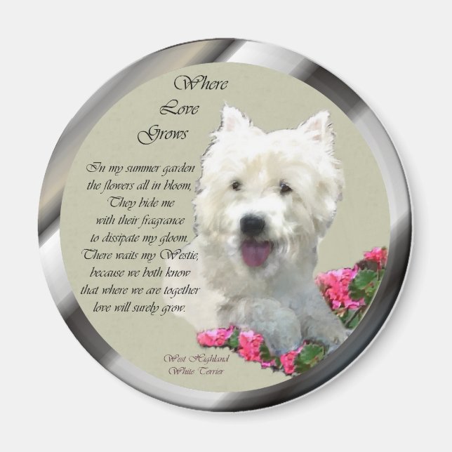 Íman West Highland White Terrier Gifts (Frente)