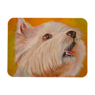 Íman West Highland White Terrier Retrato