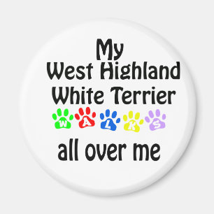 Íman West Highland White Terrier Walks Design