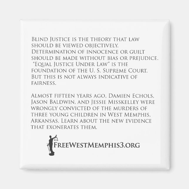 Íman West Memphis Three ATA-MAGNET (Frente)