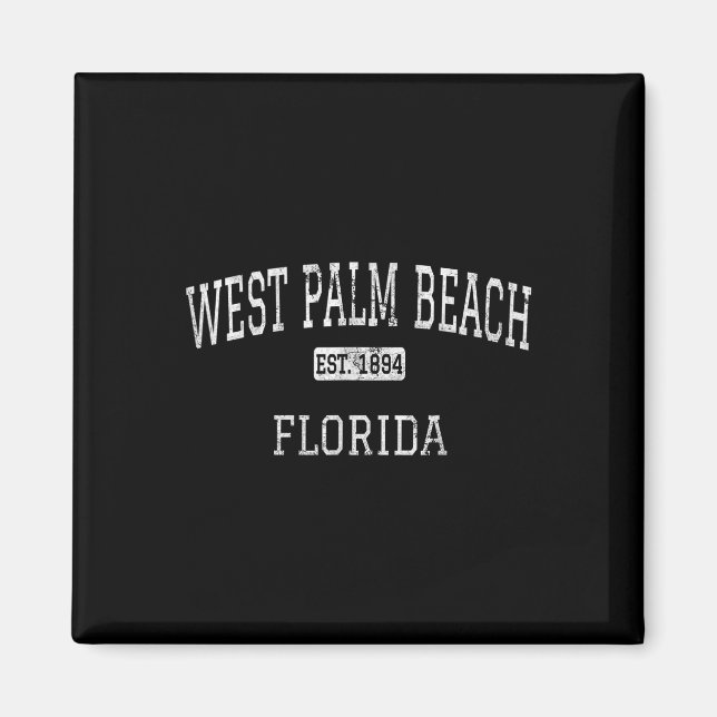 Íman West Palm Beach Fl Vintage (Frente)