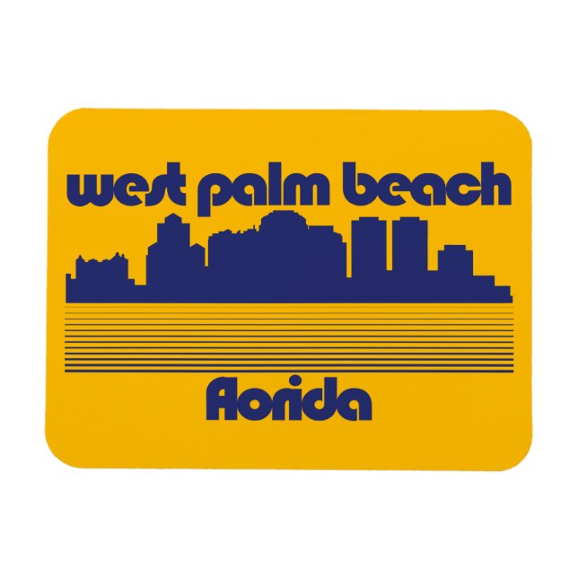 Íman West Palm Beach Flórida (Horizontal)
