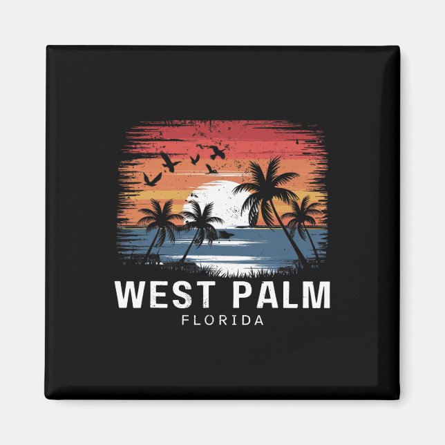 Íman West Palm Beach Flórida Surfando Surfista  (Frente)